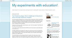 Desktop Screenshot of myexperimentswitheducation.com